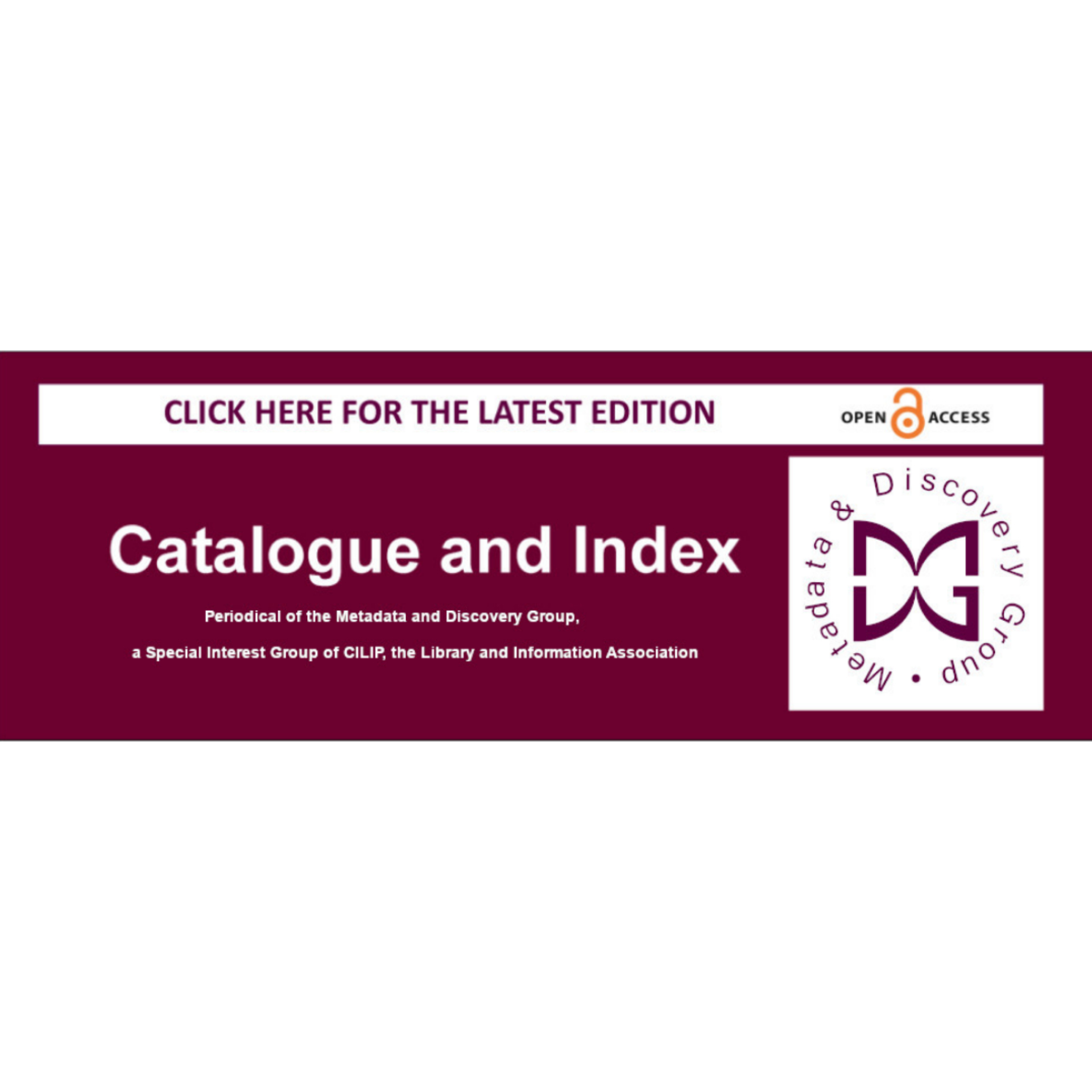 Catalogue and Index